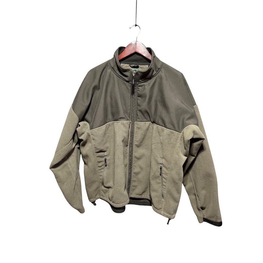 Vintage Cabela's Men's Fleece Jacket XL Tan Khaki Taupe